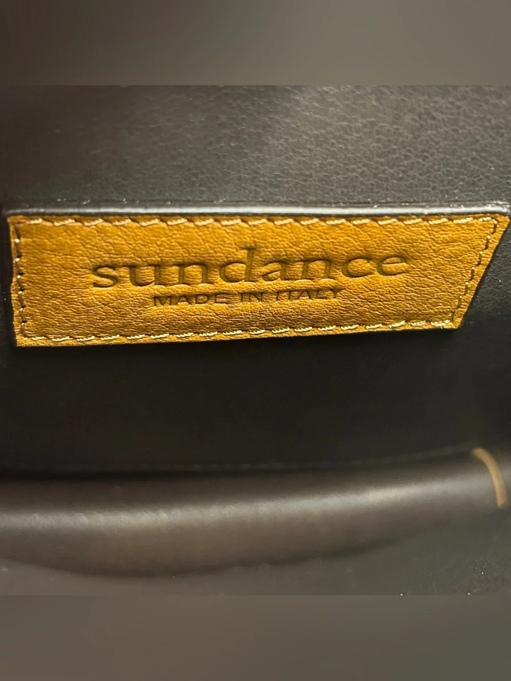 Sundance Tan Leather Crossbody Bag with Ring Handle